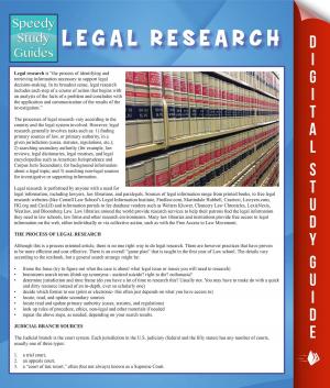 Cover of the book Legal Research (Speedy Study Guide) by Epsten Grinnell Howell