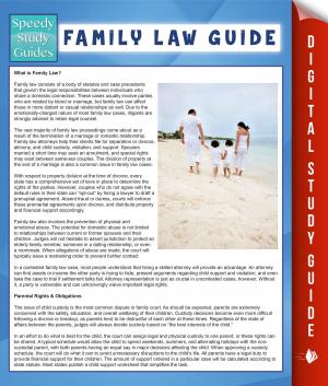 Book cover of Family Law Guide (Speedy Study Guide)