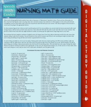 Cover of the book Nursing Math Guide (Speedy Study Guide) by Stacey Ann Turner