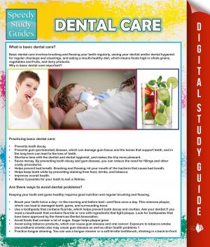 Book cover of Dental Care (Speedy Study Guide)