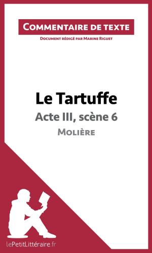 Book cover of Le Tartuffe de Molière - Acte III, scène 6