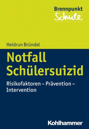 Cover of the book Notfall Schülersuizid by Philipp Abelein, Roland Stein, Stephan Ellinger