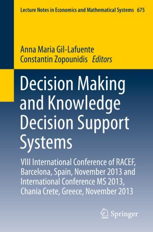 Cover of the book Decision Making and Knowledge Decision Support Systems by A. Orlando Ortiz