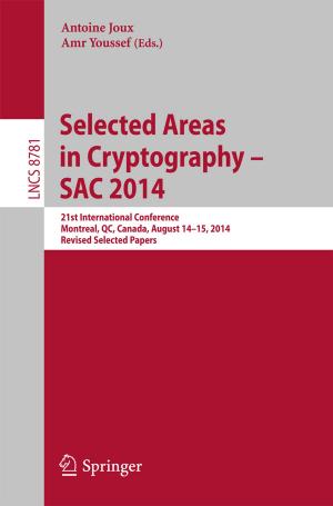 bigCover of the book Selected Areas in Cryptography -- SAC 2014 by 