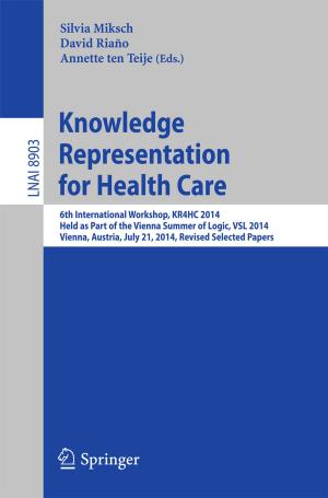 Cover of the book Knowledge Representation for Health Care by Małgorzata Zofia Kowalska