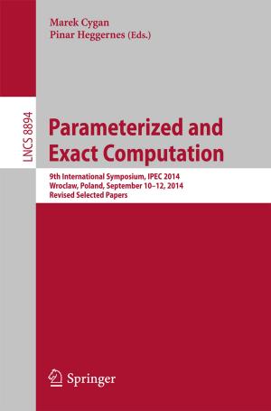 Cover of the book Parameterized and Exact Computation by 