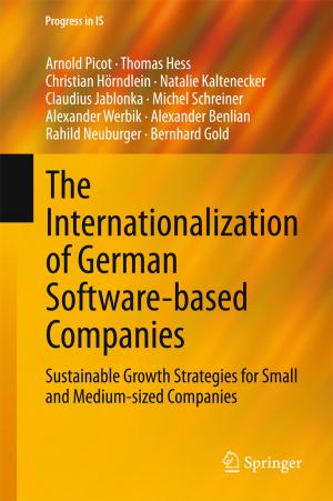 Book cover of The Internationalization of German Software-based Companies