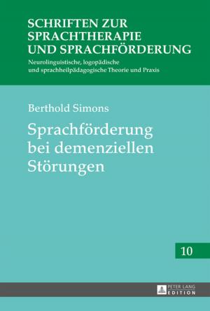 Cover of the book Sprachfoerderung bei demenziellen Stoerungen by Kayle B. de Waal