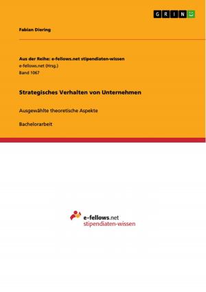 Cover of the book Strategisches Verhalten von Unternehmen by Kathrin Müller