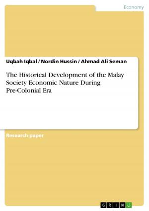 Book cover of The Historical Development of the Malay Society Economic Nature During Pre-Colonial Era