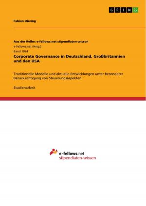 Cover of the book Corporate Governance in Deutschland, Großbritannien und den USA by Michaela Fischer