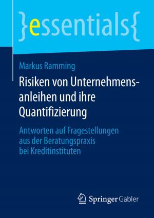Book cover of Risiken von Unternehmensanleihen und ihre Quantifizierung
