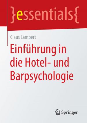 Cover of Einführung in die Hotel- und Barpsychologie