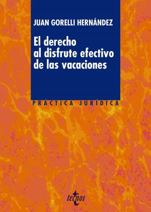 Cover of the book El derecho al disfrute efectivo de las vacaciones by Jordi Xifra