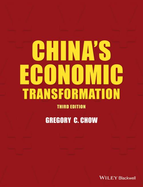 Cover of the book China's Economic Transformation by Gregory C. Chow, Wiley