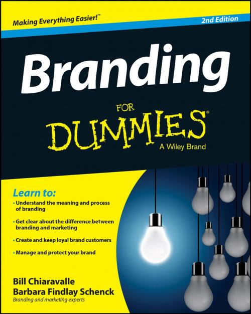Cover of the book Branding For Dummies by Bill Chiaravalle, Barbara Findlay Schenck, Wiley
