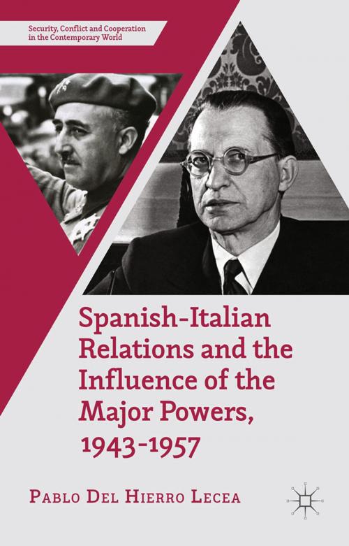 Cover of the book Spanish-Italian Relations and the Influence of the Major Powers, 1943-1957 by Pablo Del Hierro Lecea, Palgrave Macmillan UK