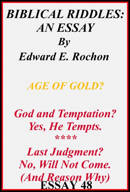 Cover of the book Biblical Riddles: An Essay by Edward E. Rochon, Edward E. Rochon