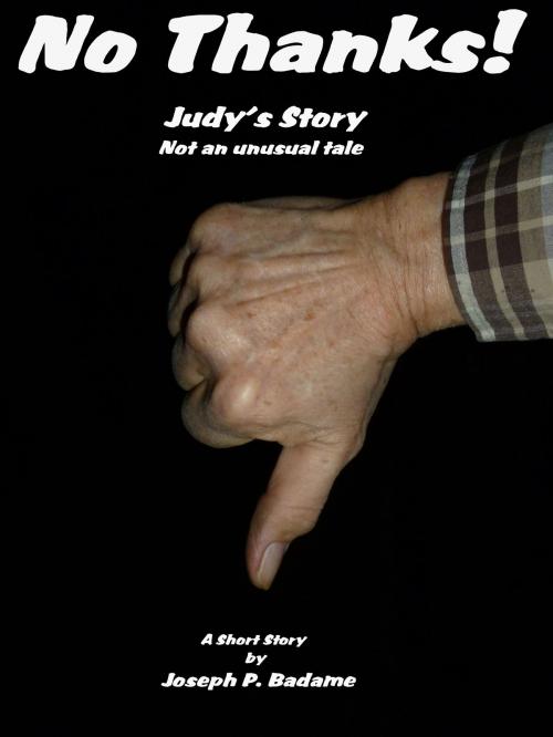 Cover of the book No Thanks!: Judy's Story, Not an Unusual Tale by Joseph P. Badame, Joseph P. Badame