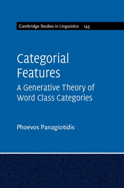 Cover of the book Categorial Features by Phoevos Panagiotidis, Cambridge University Press