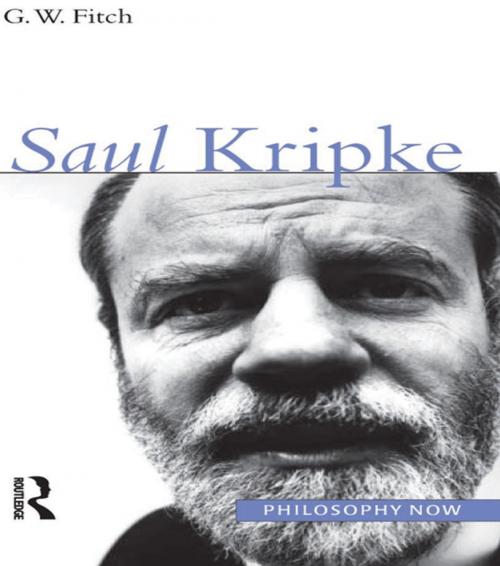 Cover of the book Saul Kripke by G. W. Fitch, Taylor and Francis