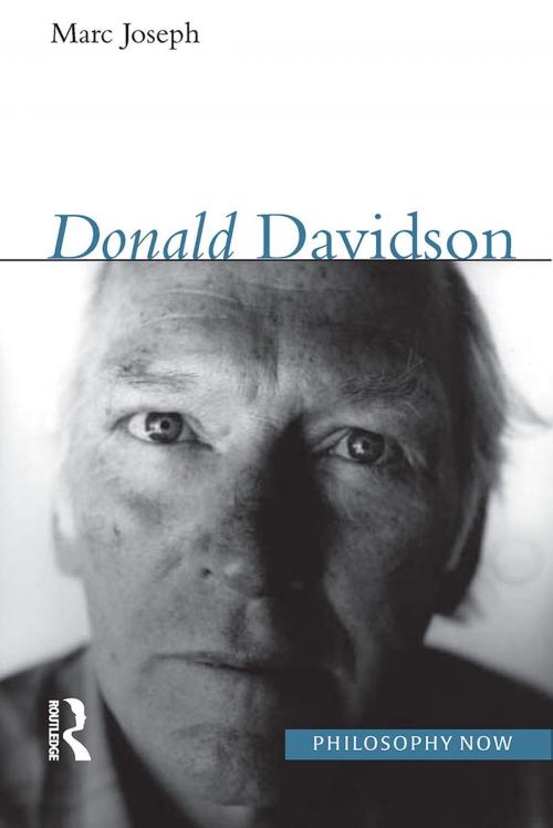 Cover of the book Donald Davidson by Marc Joseph, Taylor and Francis