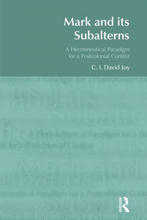 Cover of the book Mark and its Subalterns by David Joy, Taylor and Francis