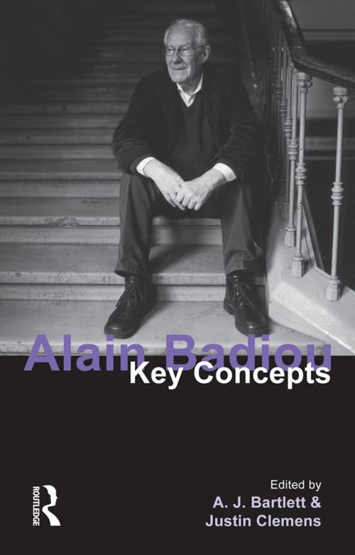 Cover of the book Alain Badiou by A. J. Bartlett, Justin Clemens, Taylor and Francis