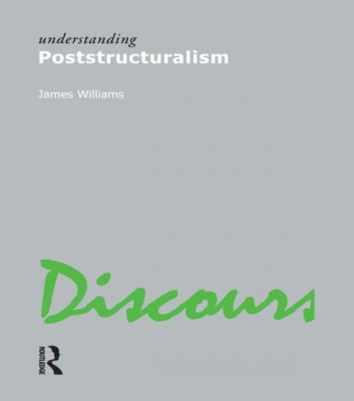 Cover of the book Understanding Poststructuralism by James Williams, Taylor and Francis