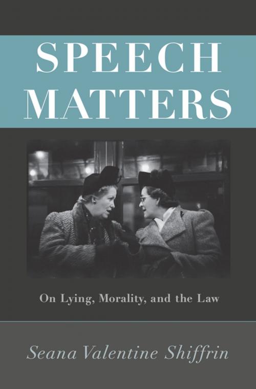 Cover of the book Speech Matters by Seana Valentine Shiffrin, Princeton University Press
