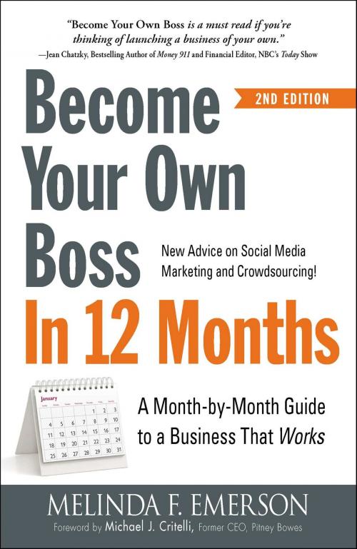 Cover of the book Become Your Own Boss in 12 Months by Melinda F Emerson, Adams Media
