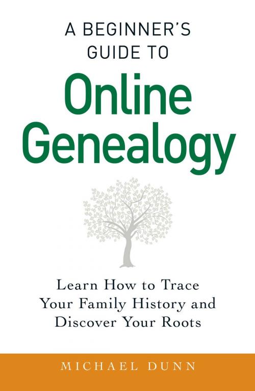 Cover of the book A Beginner's Guide to Online Genealogy by Michael Dunn, Adams Media