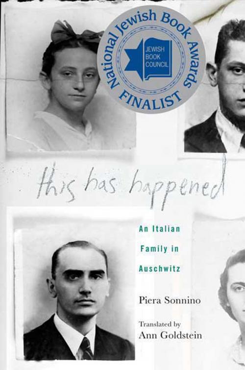 Cover of the book This Has Happened by Piera Sonnino, Mary Doria Russell, St. Martin's Press
