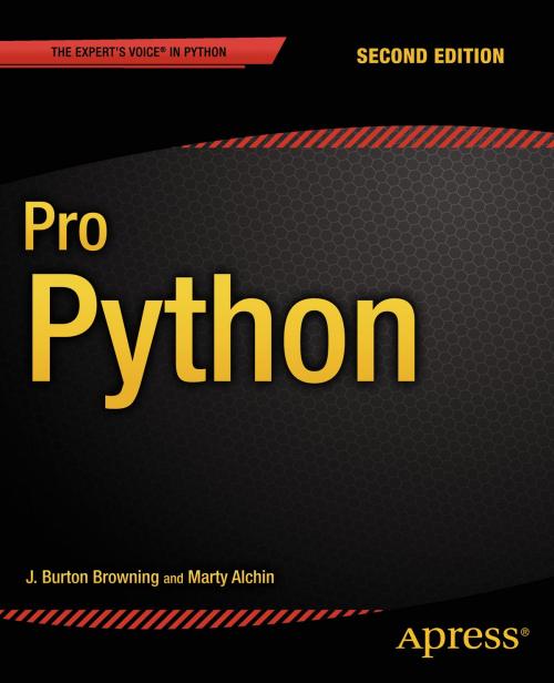Cover of the book Pro Python by Marty Alchin, J. Burton  Browning, Apress