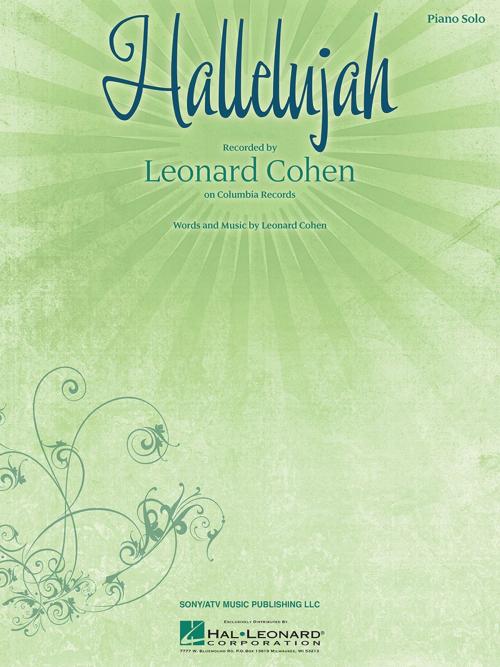 Cover of the book Hallelujah by Leonard Cohen, Hal Leonard