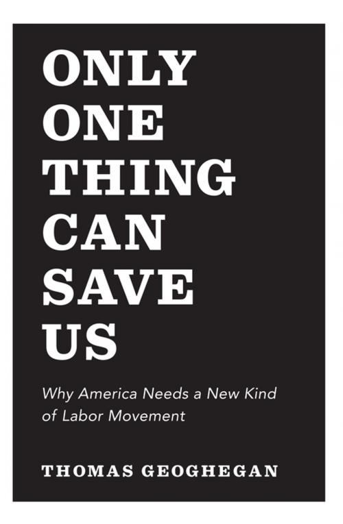 Cover of the book Only One Thing Can Save Us by Thomas Geoghegan, The New Press