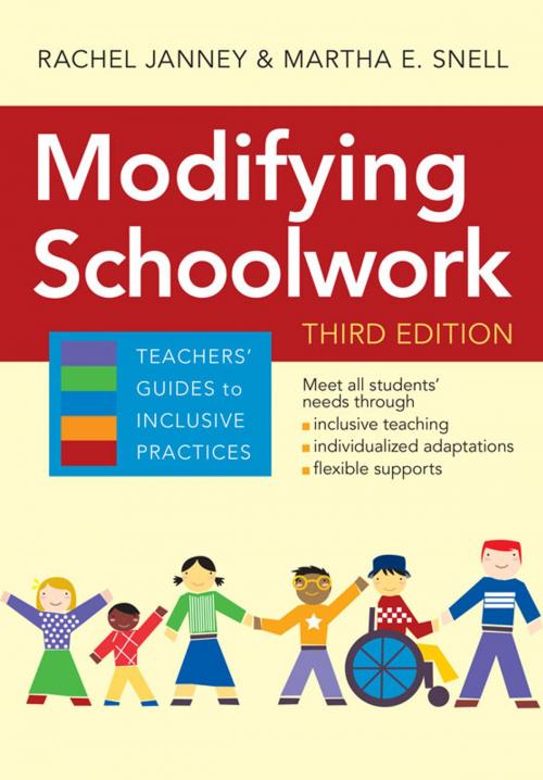 Cover of the book Modifying Schoolwork by Rachel Janney Ph.D., Martha E. Snell Ph.D., Brookes Publishing