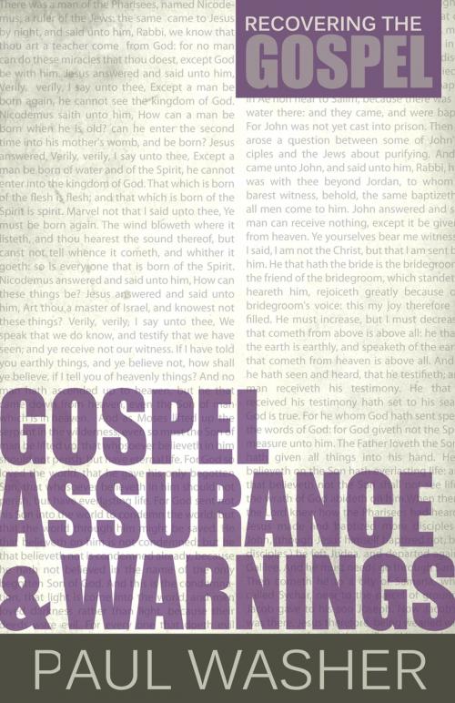 Cover of the book Gospel Assurance and Warnings by Paul Washer, Reformation Heritage Books