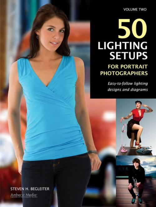 Cover of the book 50 Lighting Setups for Portrait Photographers by Steven H Begleiter, Amherst Media