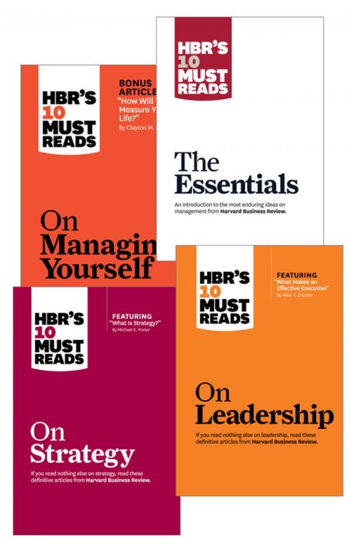 Cover of the book HBR's 10 Must Reads Collection (12 Books) by Harvard Business Review, Clayton M. Christensen, Daniel Goleman, Michael E. Porter, Peter F. Drucker, Harvard Business Review Press