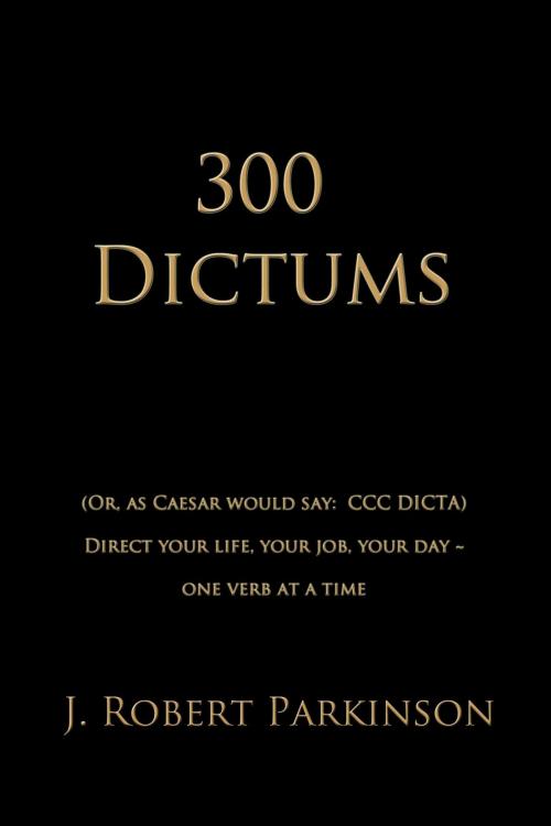 Cover of the book 300 Dictums by J. Robert Parkinson, Ph.D., Black Opal Books