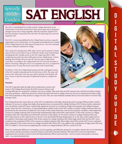 Cover of the book SAT English (Speedy Study Guide) by Speedy Publishing, Speedy Publishing LLC