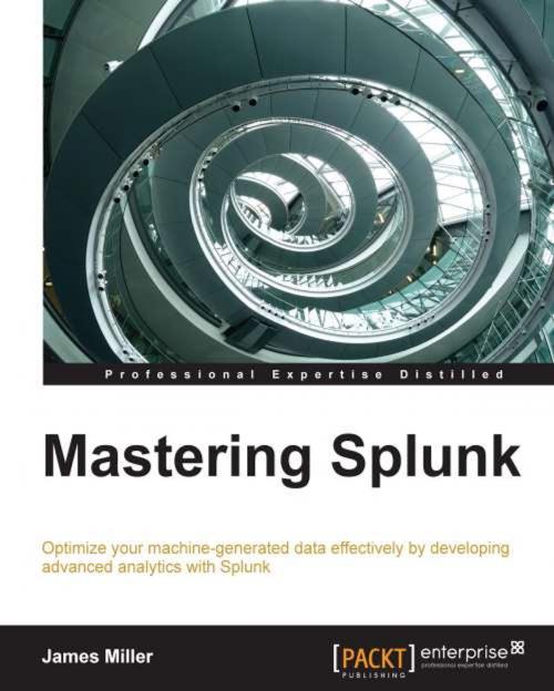 Cover of the book Mastering Splunk by James Miller, Packt Publishing