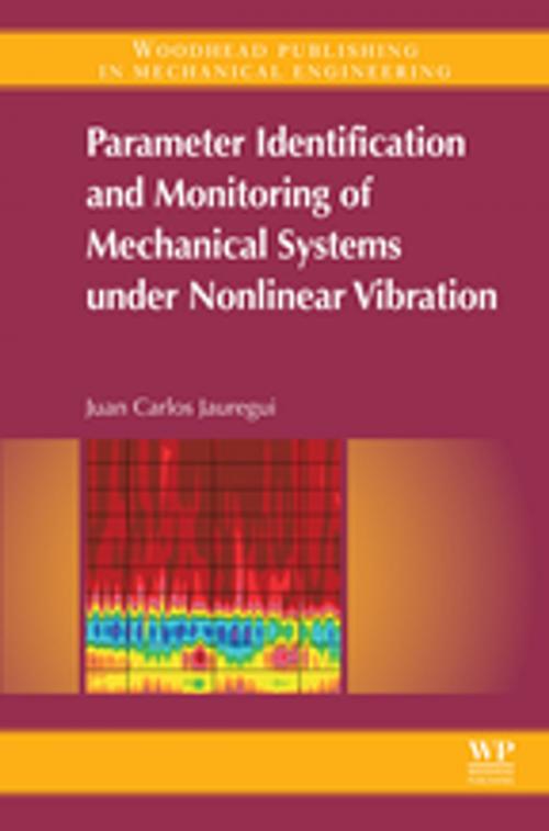 Cover of the book Parameter Identification and Monitoring of Mechanical Systems Under Nonlinear Vibration by Juan Carlos A. Jauregui Correa, Elsevier Science