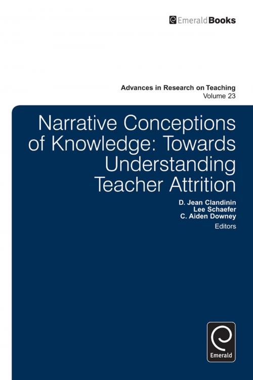 Cover of the book Narrative Conceptions of Knowledge by D. Jean Clandinin, C. Aiden Downey, Lee Schaefer, Emerald Group Publishing Limited