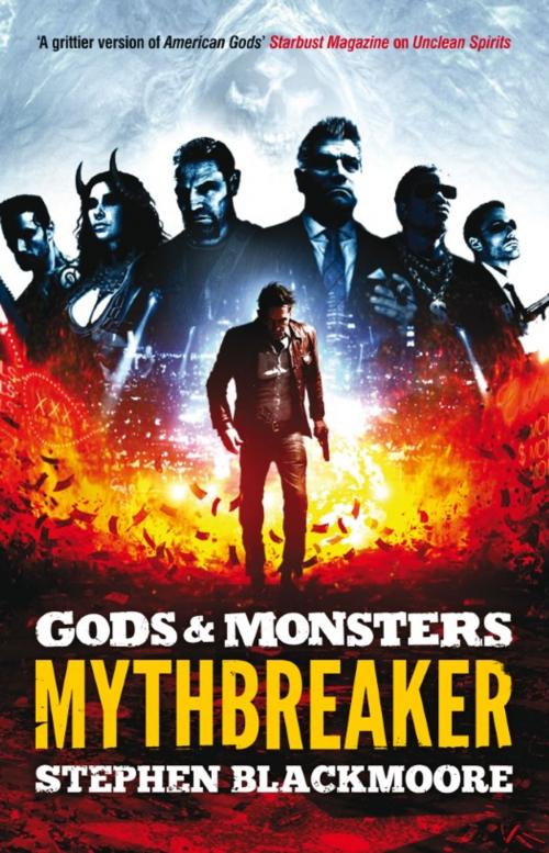 Cover of the book Mythbreaker by Stephen Blackmoore, Rebellion Publishing Ltd