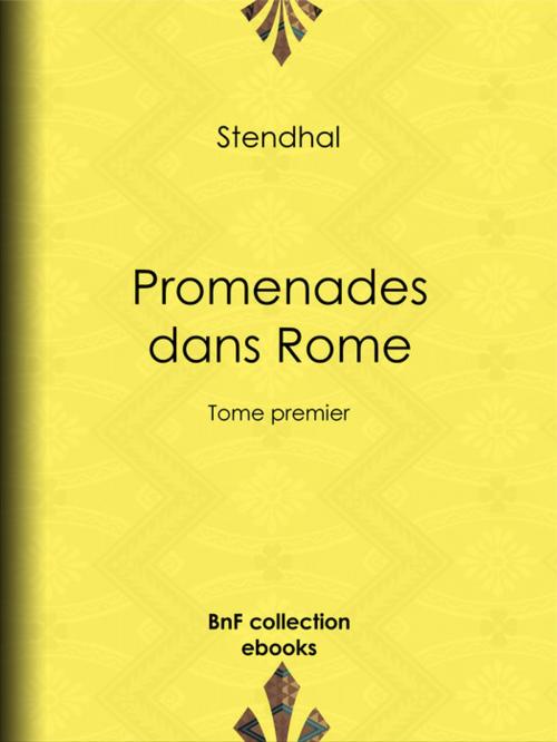 Cover of the book Promenades dans Rome by Stendhal, BnF collection ebooks