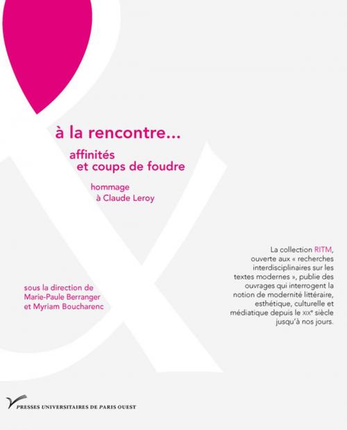 Cover of the book À la rencontre... by Collectif, Presses universitaires de Paris Nanterre