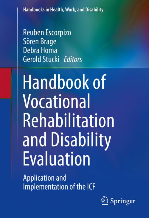 Cover of the book Handbook of Vocational Rehabilitation and Disability Evaluation by , Springer International Publishing