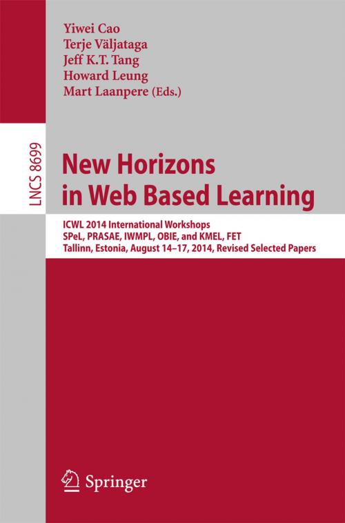 Cover of the book New Horizons in Web Based Learning by , Springer International Publishing